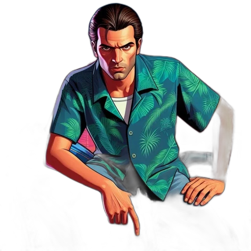 jacket, face, concept art, comic book art transparent PNG cut-out