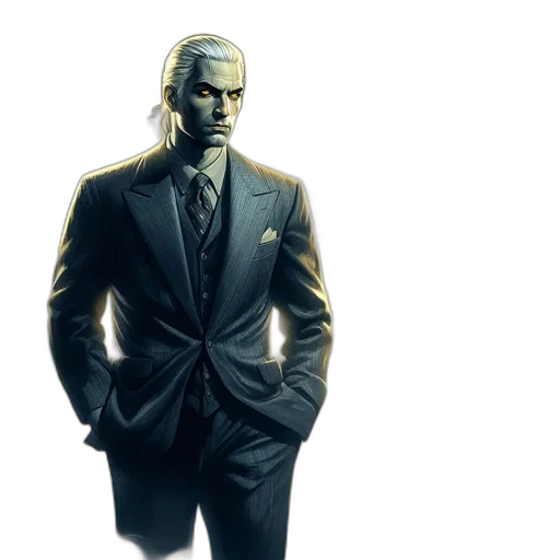 jacket, face, concept art, comic book art transparent PNG cut-out