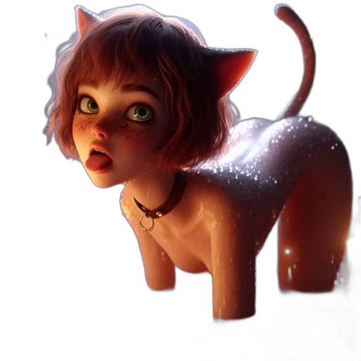 staff, creature, animal, fantasy art transparent PNG cut-out