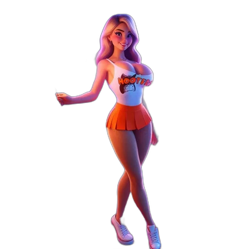 dress, robot, 3d render, concept art transparent PNG cut-out