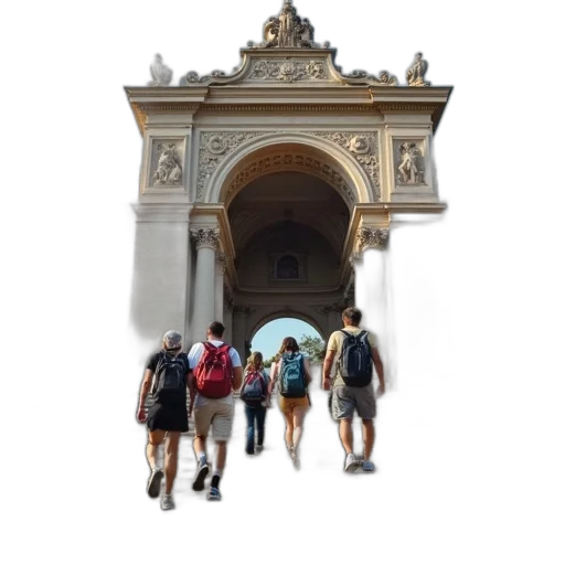 building, umbrella, staff, crown transparent PNG cut-out