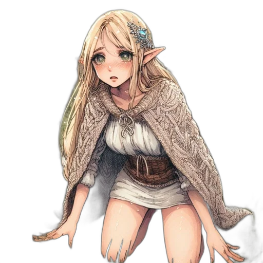 staff, dress, dragon, creature transparent PNG cut-out
