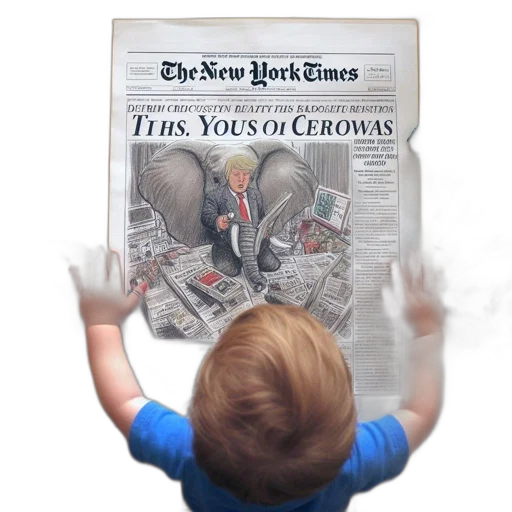 young, child, focused, reading transparent PNG cut-out
