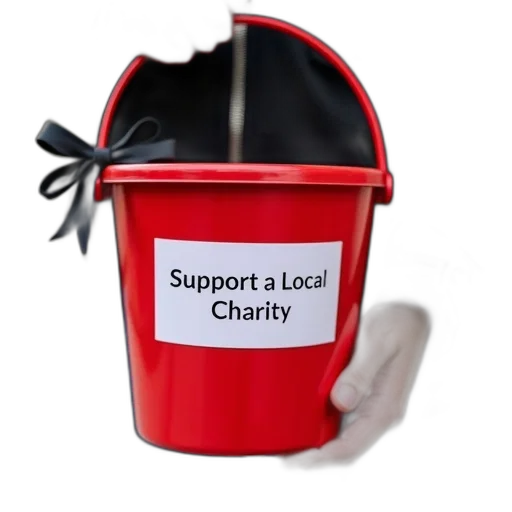 person, holding, red, charity transparent PNG cut-out