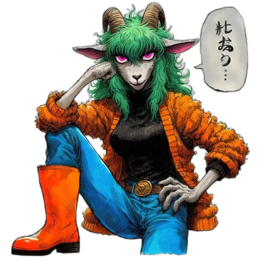 jacket, animal, creature, staff transparent PNG cut-out