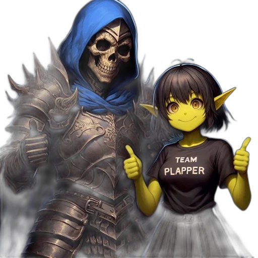 weapon, mask, staff, fantasy art transparent PNG cut-out