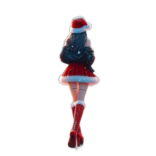 dress, hat, staff, shoes transparent PNG cut-out