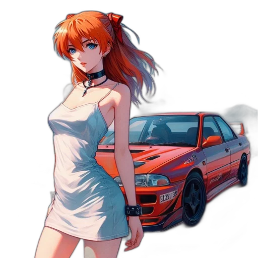 car, dress, weapon, face transparent PNG cut-out
