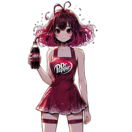 dress, bottle, staff, food transparent PNG cut-out