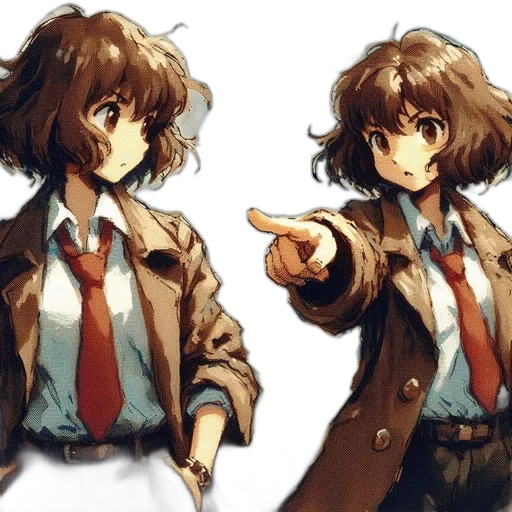 jacket, face, weapon, staff transparent PNG cut-out