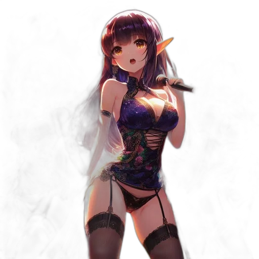 dress, weapon, robot, staff transparent PNG cut-out