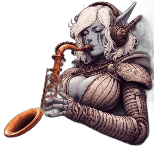 staff, jewelry, sword, robot transparent PNG cut-out