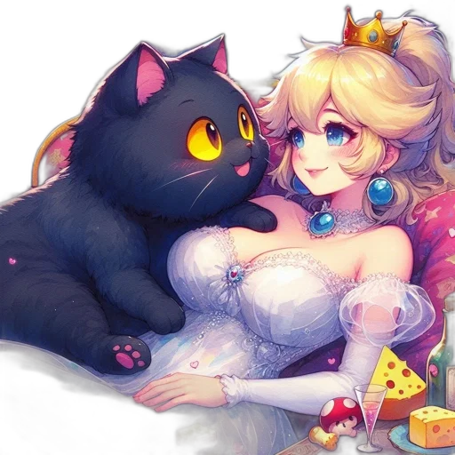 crown, dress, pixel art, fantasy art transparent PNG cut-out