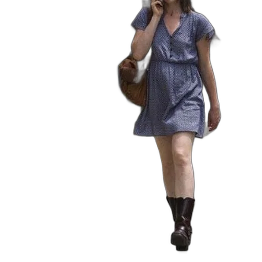 dress, hat, staff, shoes transparent PNG cut-out