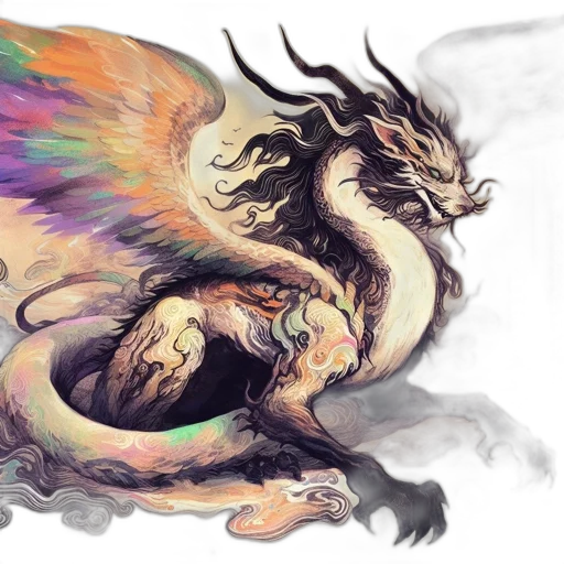 dragon, creature, fantasy art, concept art transparent PNG cut-out