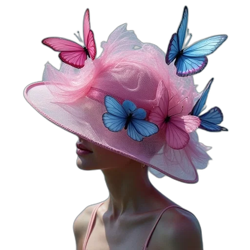 hat, crown, flower, umbrella transparent PNG cut-out