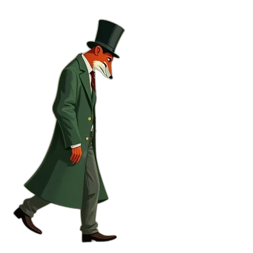 hat, staff, jacket, mask transparent PNG cut-out