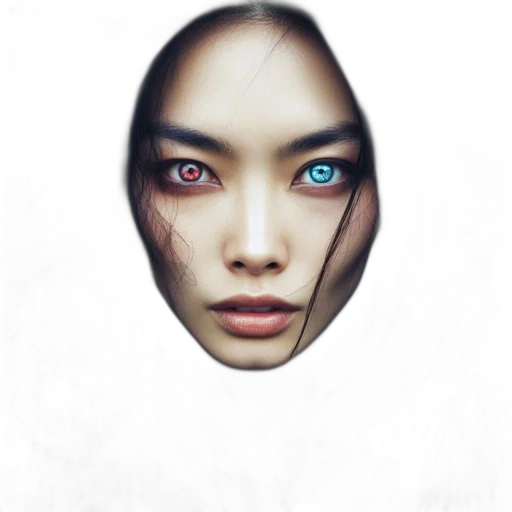 face, mask, robot, creature transparent PNG cut-out