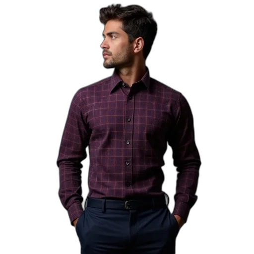jacket, staff, 3d render, dark transparent PNG cut-out