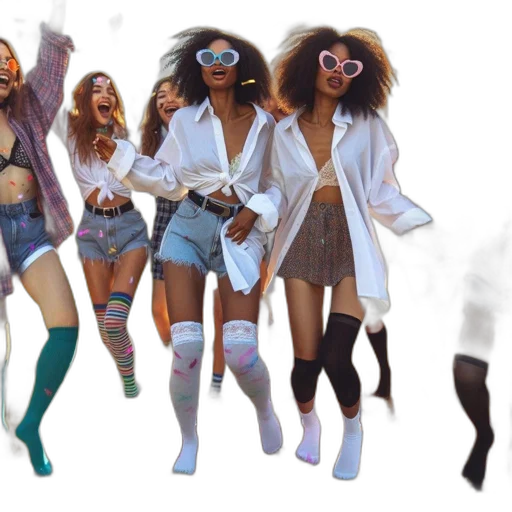 concept art, pastel, six, young transparent PNG cut-out