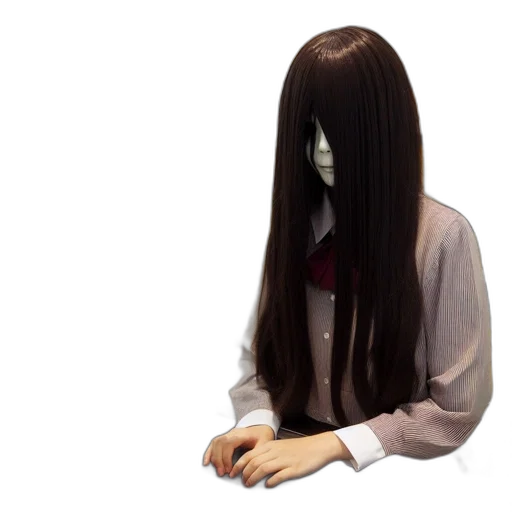 hair, mask, staff, creature transparent PNG cut-out
