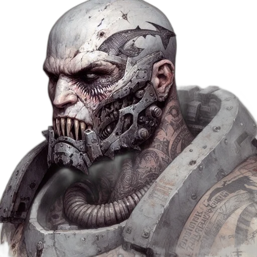 face, mask, concept art, fantasy art transparent PNG cut-out