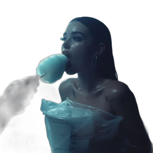 concept art, underwater, neon lights, fire transparent PNG cut-out