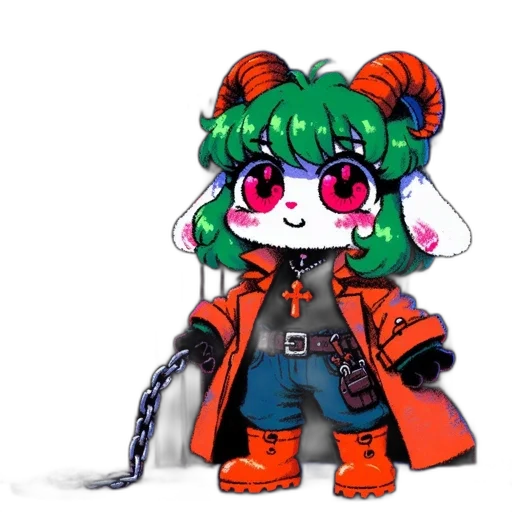 staff, weapon, jacket, robot transparent PNG cut-out