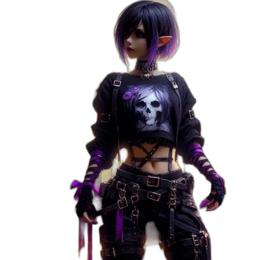 jacket, robot, staff, weapon transparent PNG cut-out