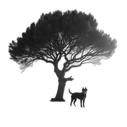 tree, animal, creature, staff transparent PNG cut-out