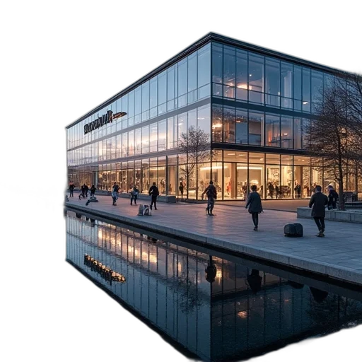 building, 3d render, photorealistic, business transparent PNG cut-out