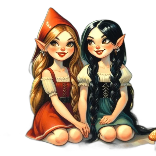 fantasy art, concept art, watercolor, pixel art transparent PNG cut-out