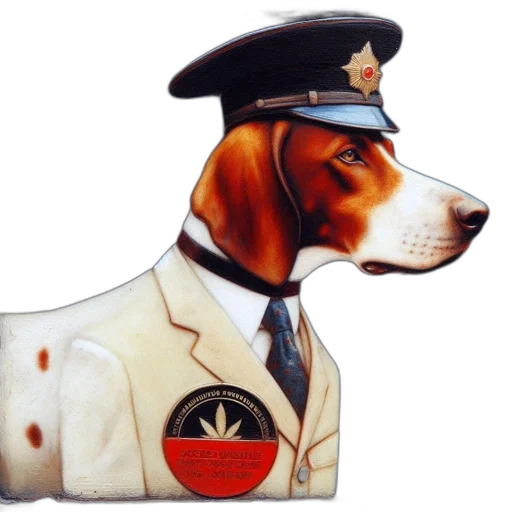 staff, animal, jacket, photorealistic transparent PNG cut-out