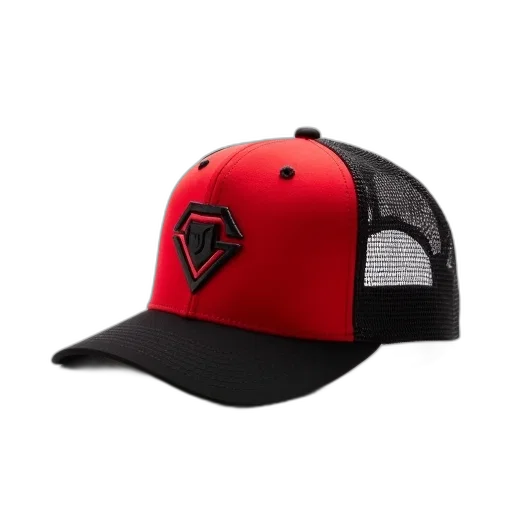 hat, 3d render, red, baseball transparent PNG cut-out