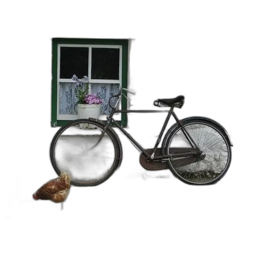 furniture, 3d render, bicycle, leans transparent PNG cut-out