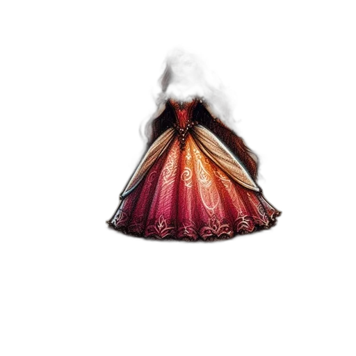 dress, crown, umbrella, hair transparent PNG cut-out