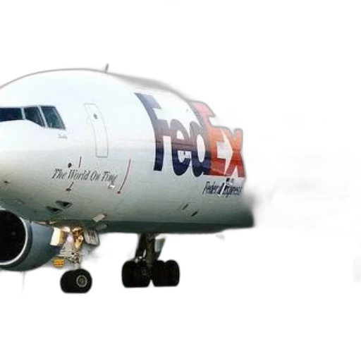 fog, fedex, plane, runway transparent PNG cut-out