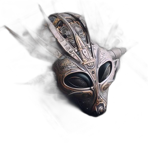 mask, face, dragon, creature transparent PNG cut-out
