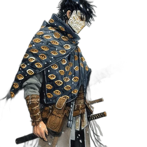 sword, weapon, jacket, staff transparent PNG cut-out