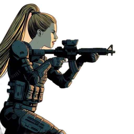 weapon, comic book art, concept art, cartoon transparent PNG cut-out
