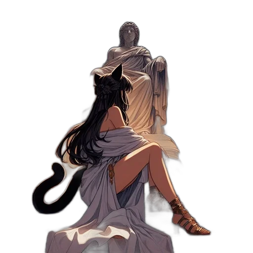 dress, mask, staff, sword transparent PNG cut-out