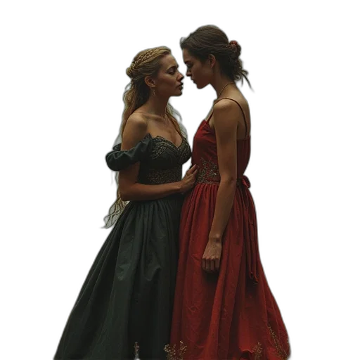 dress, crown, concept art, underwater transparent PNG cut-out