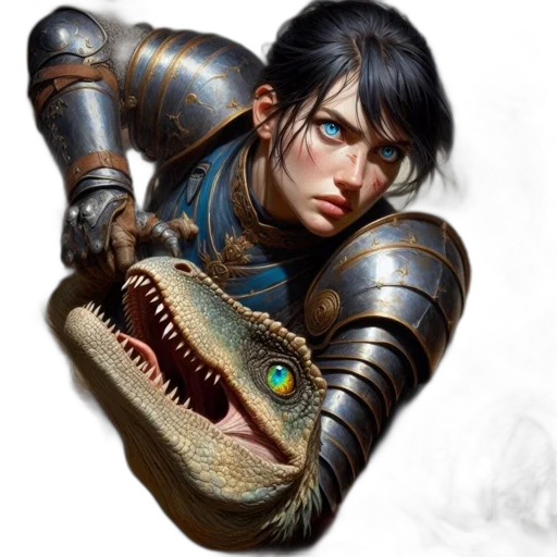dragon, face, creature, weapon transparent PNG cut-out