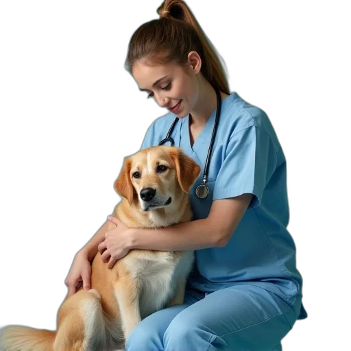 staff, animal, vet, nurse transparent PNG cut-out