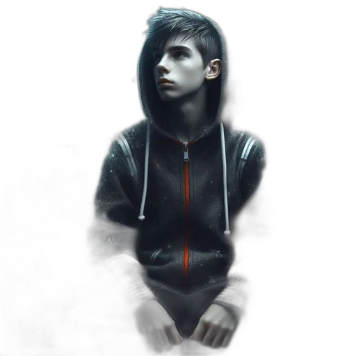 jacket, face, creature, mask transparent PNG cut-out