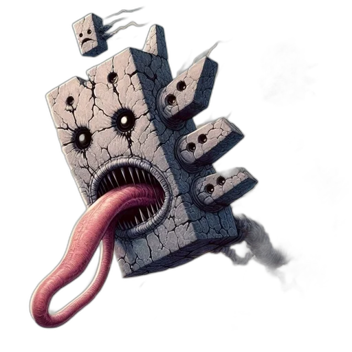 creature, robot, weapon, staff transparent PNG cut-out