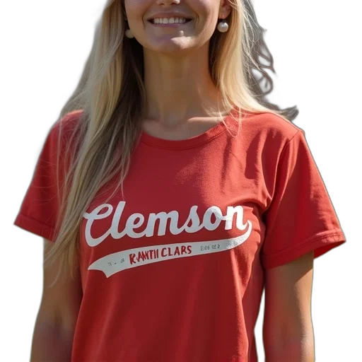 staff, clemson, crimson, women transparent PNG cut-out