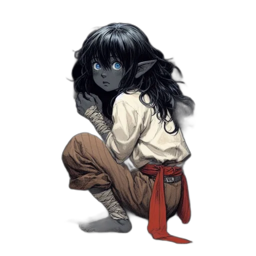 mask, creature, staff, jacket transparent PNG cut-out