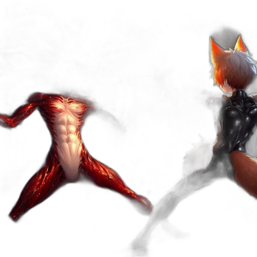 creature, concept art, fantasy art, 3d render transparent PNG cut-out