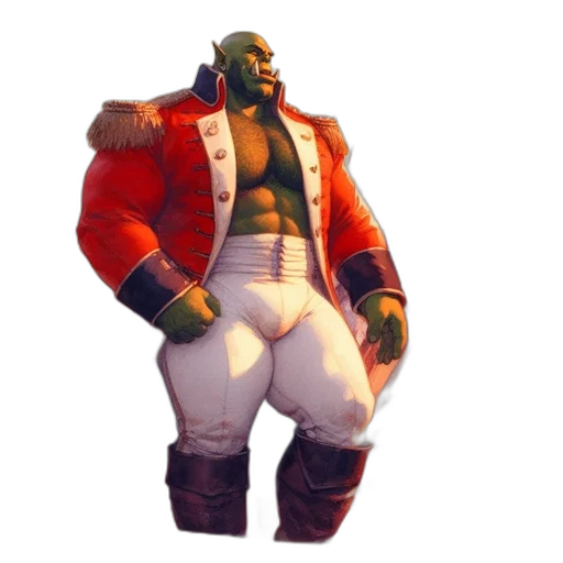 jacket, weapon, creature, staff transparent PNG cut-out